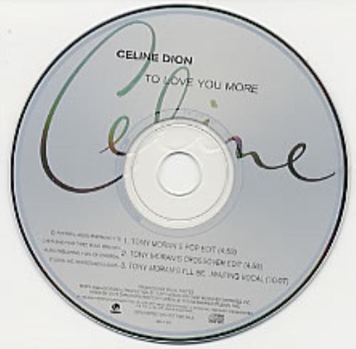 Celine Dion – To Love You More (Dance Mixes) – CD (Maxi